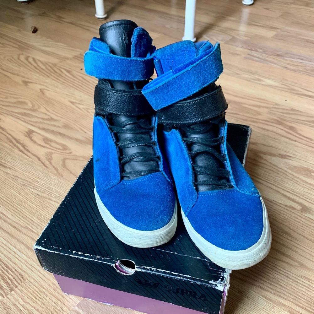 Supra TK Society Blue swade & and black leather
